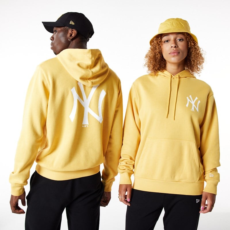 Yellow New Era New York Yankees League Essential Pastel Hoodie | QBOH25417