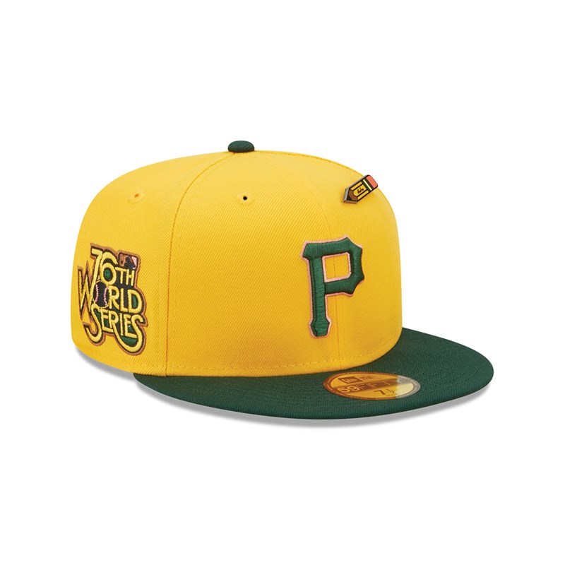 Yellow New Era Pittsburgh Pirates Back To School Fitted Cap 59fifty | HVQT91703