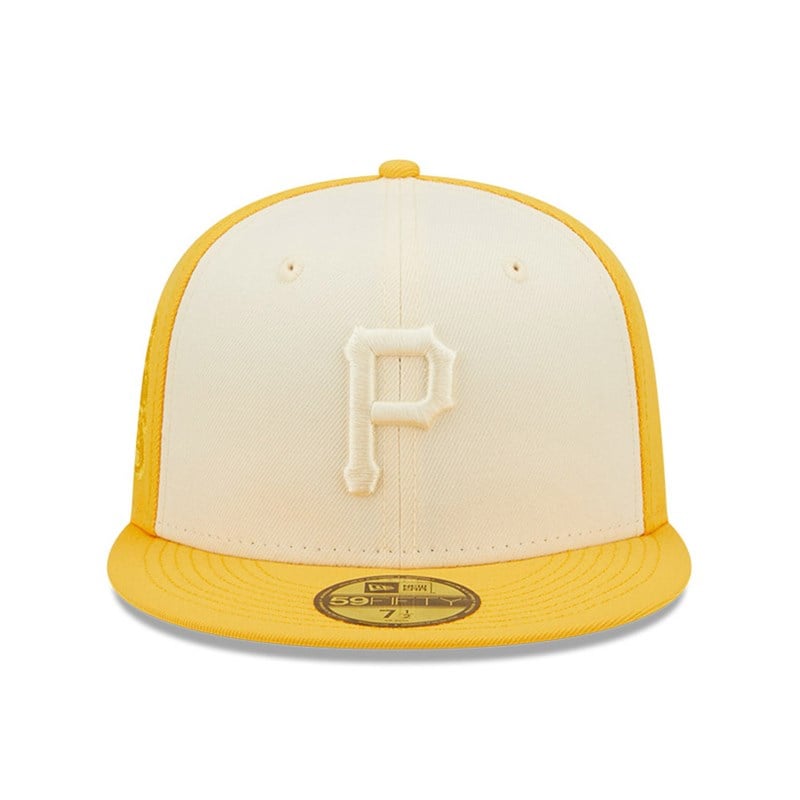 Yellow New Era Pittsburgh Pirates MLB 2-tone Fitted Cap 59fifty | JQGE47659