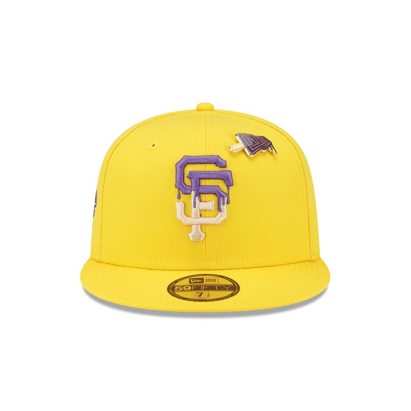 Yellow New Era San Francisco Giants Icy Pop Fitted Cap 59fifty | PRHD26783