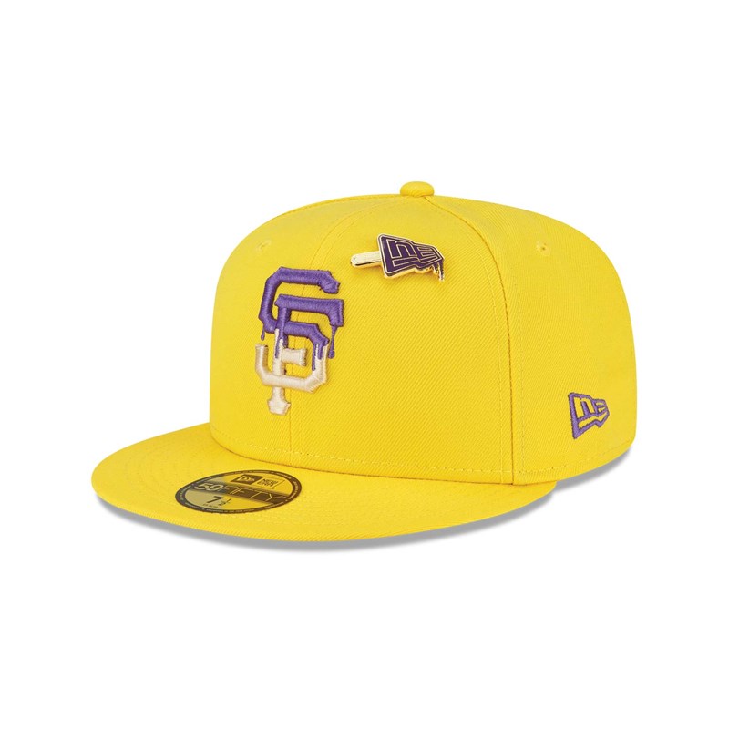 Yellow New Era San Francisco Giants Icy Pop Fitted Cap 59fifty | PRHD26783