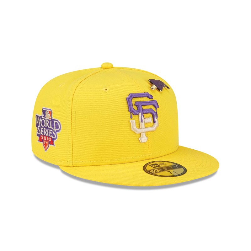 Yellow New Era San Francisco Giants Icy Pop Fitted Cap 59fifty | PRHD26783