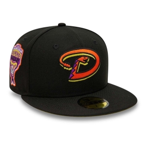 Black New Era Arizona Diamondbacks And Fitted Cap 59fifty | LYVA72056