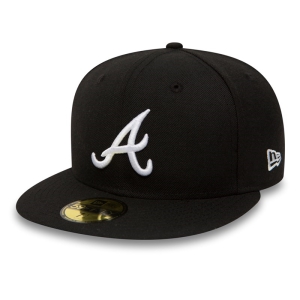 Black New Era Atlanta Braves Essential Cap 59fifty | POTS53218