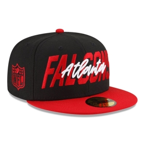 Black New Era Atlanta Falcons NFL Draft Fitted Cap 59fifty | NCSJ54631