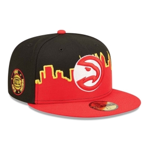 Black New Era Atlanta Hawks NBA Tip Off 2022 Fitted Cap 59fifty | TFVL78512