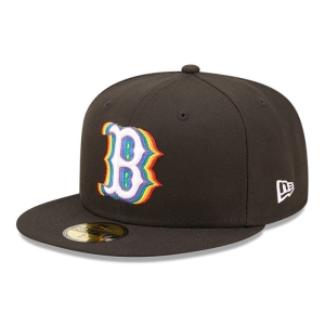 Black New Era Boston Sox MLB Prismatic Fitted Cap 59fifty | WGKH82639