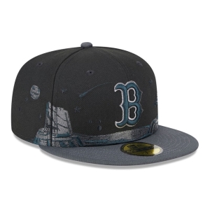 Black New Era Boston Sox Planetary Fitted Cap 59fifty | NBJF56417