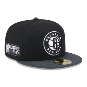 Black New Era Brooklyn Nets NBA All Star Game Fitted Cap 59fifty | PRBH06843