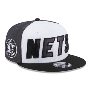 Black New Era Brooklyn Nets NBA Back Half Cap 9fifty | CPKU98653