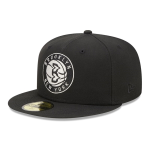 Black New Era Brooklyn Nets Twilight Fantasy Fitted Cap 59fifty | VSJB14978