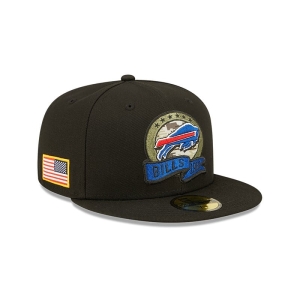 Black New Era Buffalo Bills NFL Salute To Service Fitted Cap 59fifty | UNFZ38917