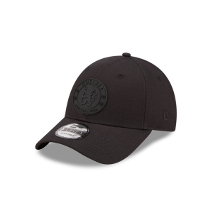 Black New Era Chelsea Fc Lion Crest On Ripstop Adjustable Cap 9forty | LZTF12630