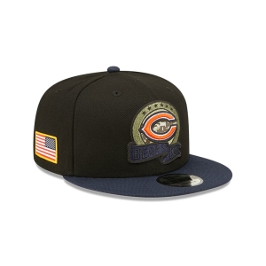 Black New Era Chicago Bears NFL Salute To Service Cap 9fifty | YAGS83415