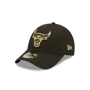 Black New Era Chicago Bulls Adjustable Cap 9forty | YLCW98346