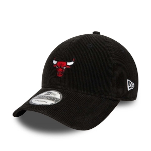 Black New Era Chicago Bulls Mini Logo Adjustable Cap 9twenty | QXTN40629