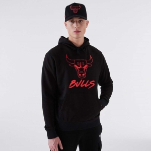 Black New Era Chicago Bulls NBA Hoodie | LKZE59134