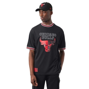 Black New Era Chicago Bulls NBA Team Logo T-Shirt | GHQT81763