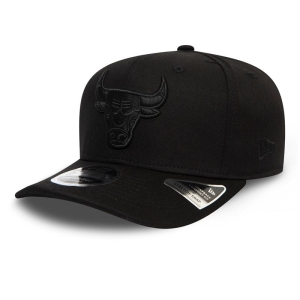 Black New Era Chicago Bulls Tonal Stretch Snap Cap 9fifty | CPNM20973