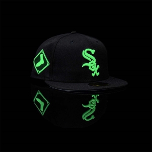 Black New Era Chicago Sox Glow In The Fitted Cap 59fifty | JMAQ35819