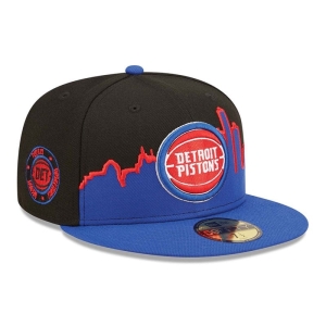 Black New Era Detroit Pistons NBA Tip Off 2022 Fitted Cap 59fifty | OGIF08197