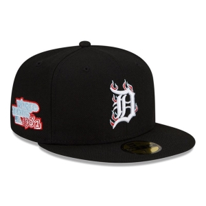 Black New Era Detroit Tigers MLB Team Fire Cap 59fifty | CJUP29831