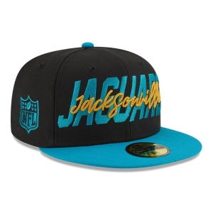 Black New Era Jacksonville Jaguars NFL Draft Fitted Cap 59fifty | IYPX10362