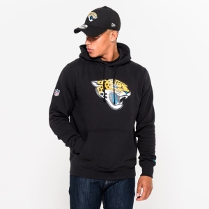 Black New Era Jacksonville Jaguars Team Logo Hoodie | EPDL93452