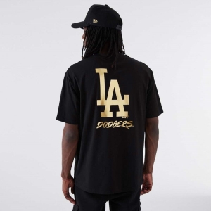 Black New Era La Dodgers MLB T-Shirt | MCYQ19462