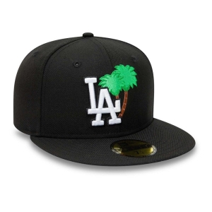 Black New Era La Dodgers Palm Tree Fitted Cap 59fifty | ZOKV50921