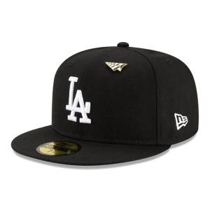 Black New Era La Dodgers Paper Planes X MLB Fitted Cap 59fifty | AVKU40513