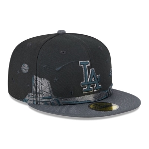 Black New Era La Dodgers Planetary Fitted Cap 59fifty | PGQC29381