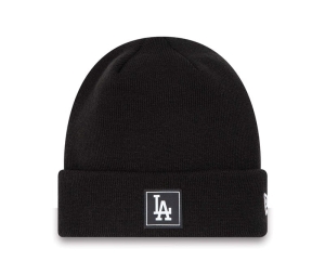 Black New Era La Dodgers Team Cuff Beanie Hat Knit | ZROG05823