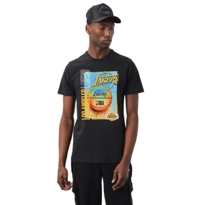 Black New Era La Lakers NBA Hoop Graphic T-Shirt | WKNC97128