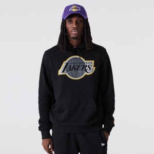 Black New Era La Lakers NBA Outline Logo Hoodie | CTGF57302