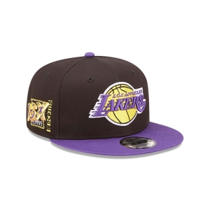 Black New Era La Lakers Team Patch Cap 9fifty | YDEO43265