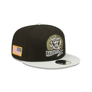 Black New Era Las Vegas Raiders NFL Salute To Service Cap 9fifty | KFSV07184