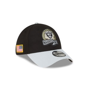 Black New Era Las Vegas Raiders NFL Salute To Service Stretch Fit Cap 39thirty | PCXZ96158