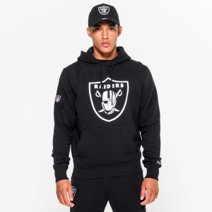 Black New Era Las Vegas Raiders Pullover Team Logo Hoodie | WCKQ15923