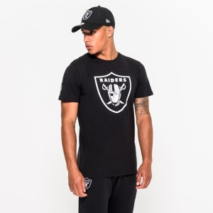 Black New Era Las Vegas Raiders Team Logo T-Shirt | RYMV91478