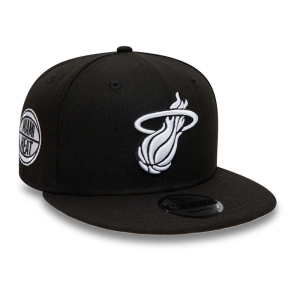 Black New Era Miami Heat Cap 9fifty | XZEP69735