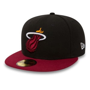 Black New Era Miami Heat Essential Cap 59fifty | NGXS57238