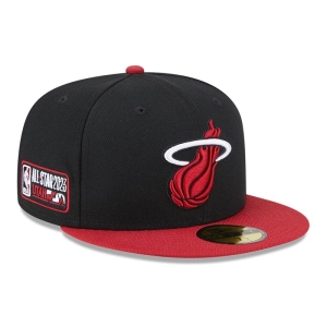 Black New Era Miami Heat NBA All Star Game Fitted Cap 59fifty | NOCK37145