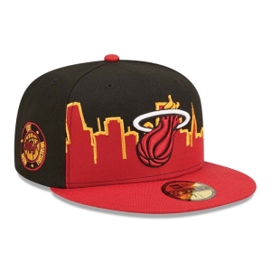 Black New Era Miami Heat NBA Tip Off 2022 Fitted Cap 59fifty | SIMG67912