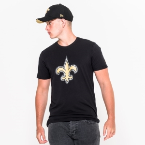 Black New Era New Orleans Saints Team Logo T-Shirt | MIJO48501