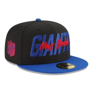 Black New Era New York Giants NFL Draft Fitted Cap 59fifty | FEYR54278