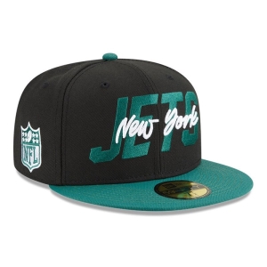 Black New Era New York Jets NFL Draft Fitted Cap 59fifty | CASP07516