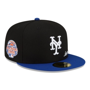 Black New Era New York Mets Just Don X MLB Fitted Cap 59fifty | MZSL10674