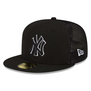 Black New Era New York Yankees MLB Batting Practice Fitted Cap 59fifty | STKP48123