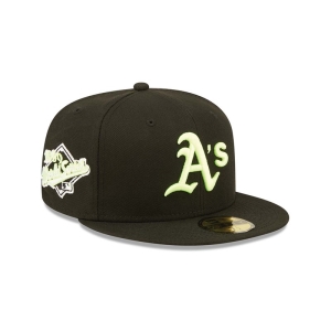 Black New Era Oakland Athletics Summer Pop Fitted Cap 59fifty | WJUZ39860